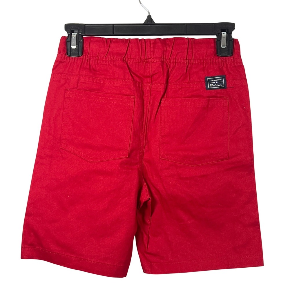 Ben Sherman Kids Pull On Red Dress Shorts Boys Size Small Preppy Cottage - Picture 2 of 5